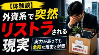 【体験談】外資系で突然リストラされる現実｜実力があっても危険な理由と対策